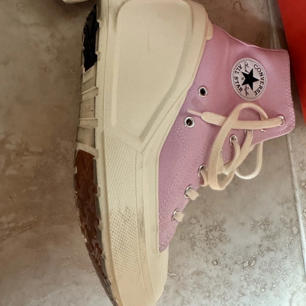 Converse Women's Lilac High-Top Platform Sneakers - Picture 2 of 12